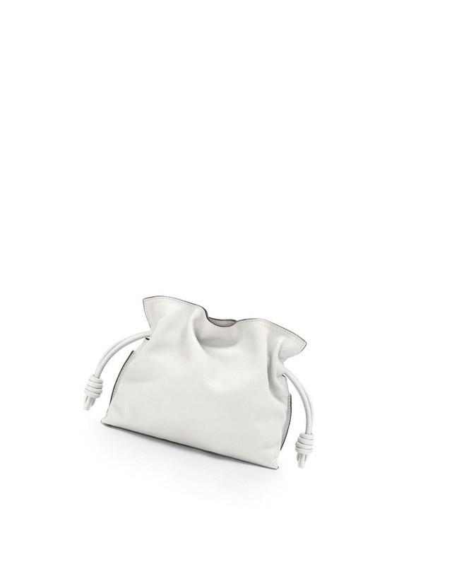 Loewe Mini Flamenco clutch in nappa calfskin Blanche | 2304CWYUZ