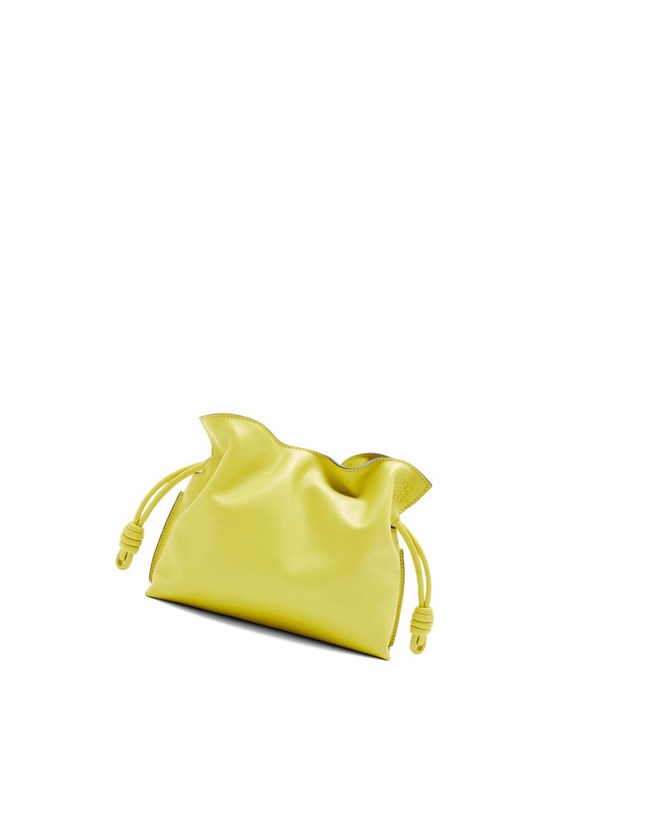 Loewe Mini Flamenco clutch in nappa calfskin Jaune | 2350ALIRK