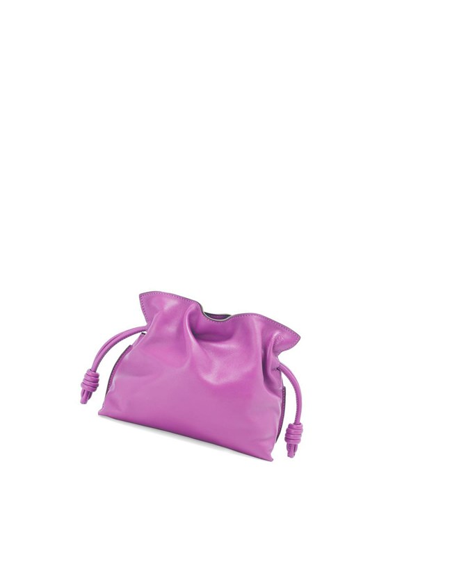 Loewe Mini Flamenco clutch in nappa calfskin Violette | 3805GTPRB