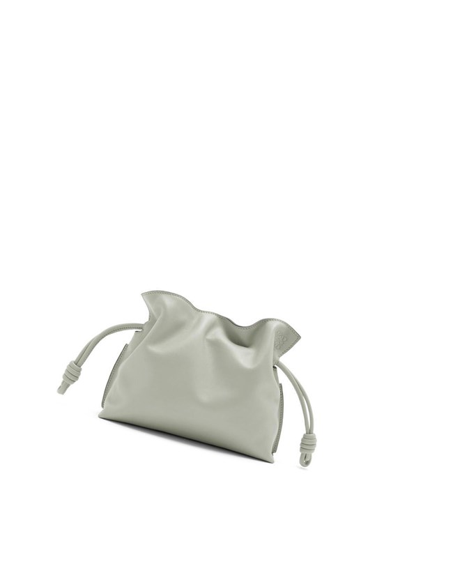 Loewe Mini Flamenco clutch in nappa calfskin Grise | 4198DGWIO