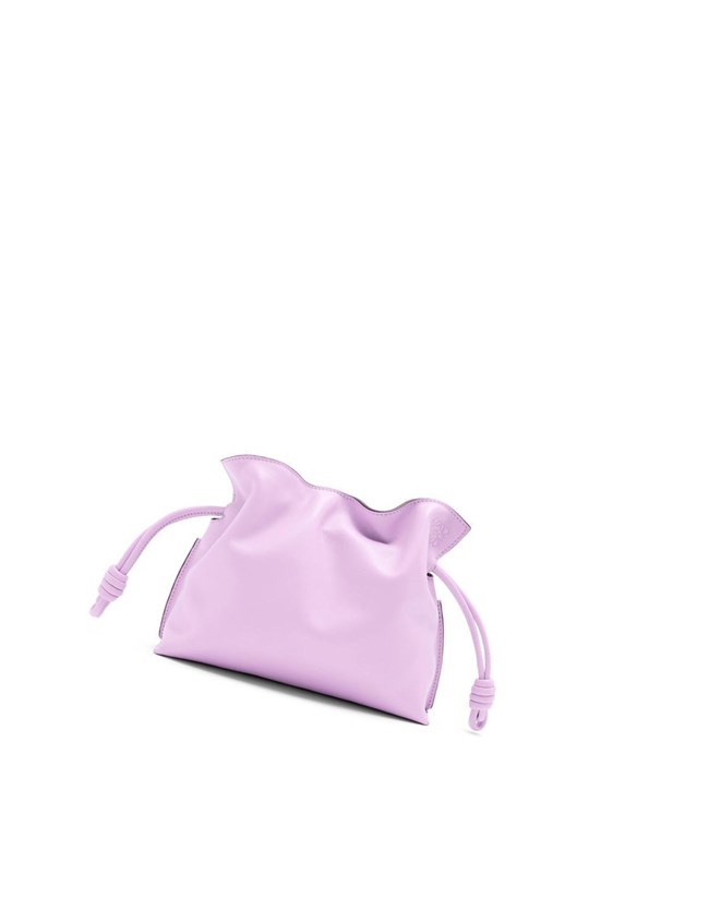 Loewe Mini Flamenco clutch in nappa calfskin Bloom Orchid | 7064UPHGE