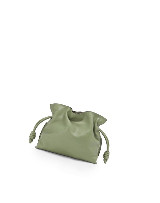 Loewe Mini Flamenco clutch in nappa calfskin Rosemary | 9704FLUKC