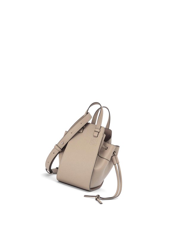 Loewe Mini Hammock drawstring in classic calfskin Sable | 1082BZHAR