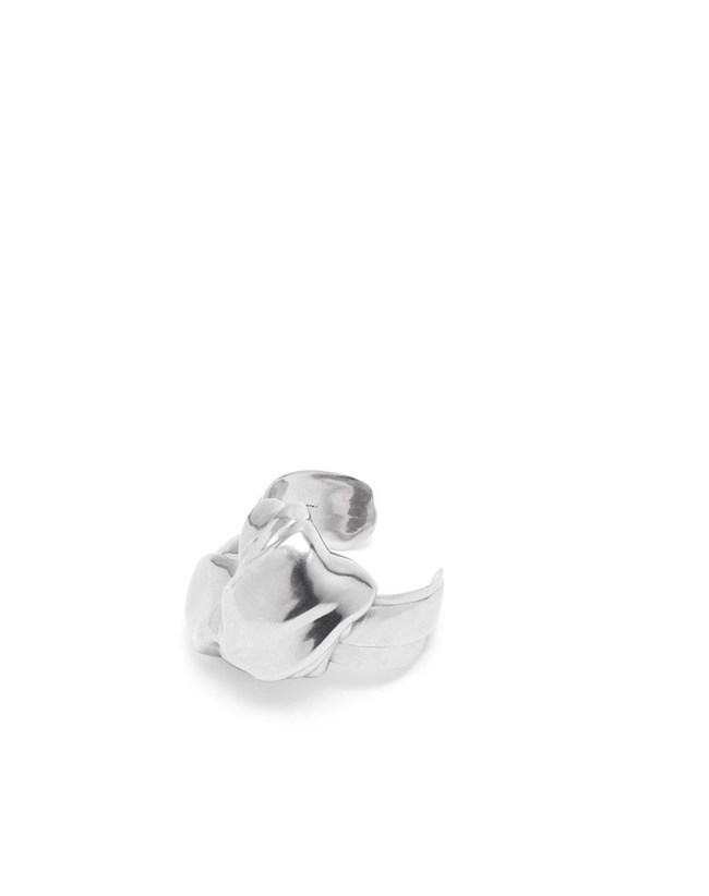 Loewe Nappa knot large cuff in sterling silver Argent | 6194WOKIX