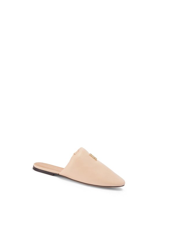 Loewe Padded Anagram mule in lambskin Beige | 8310UOTEM