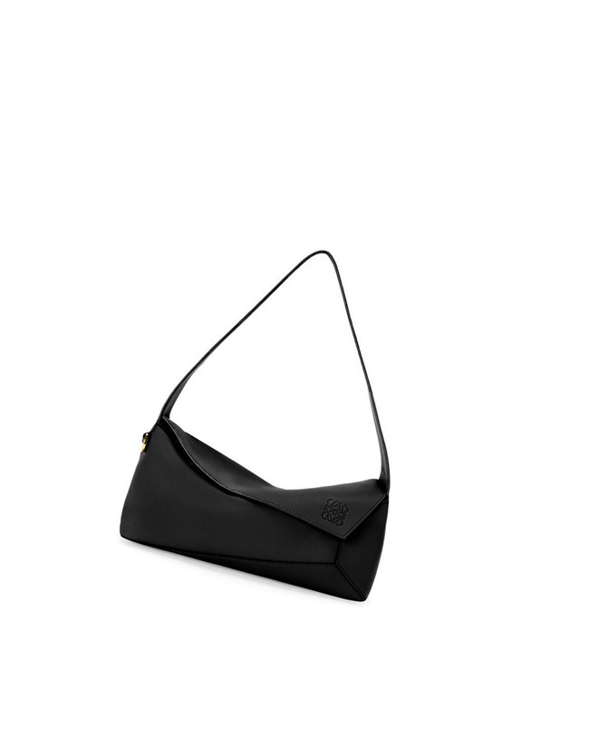 Loewe Puzzle Hobo bag in nappa calfskin Noir | 5409NUOKL