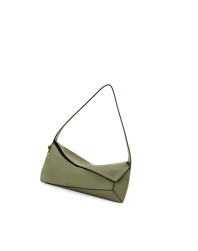 Loewe Puzzle Hobo bag in nappa calfskin Vert | 5832PERUX