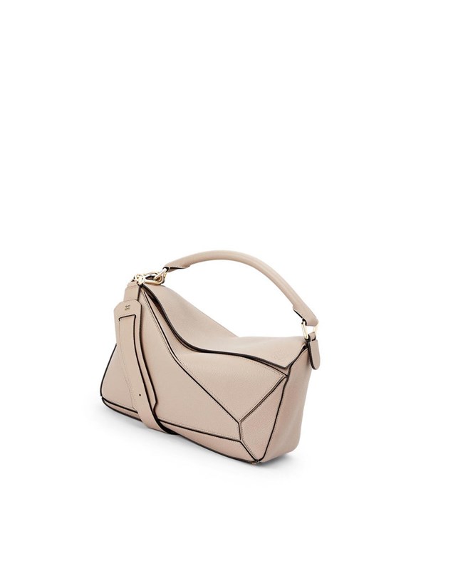 Loewe Puzzle bag in soft grained calfskin Sable | 1794NJEZL