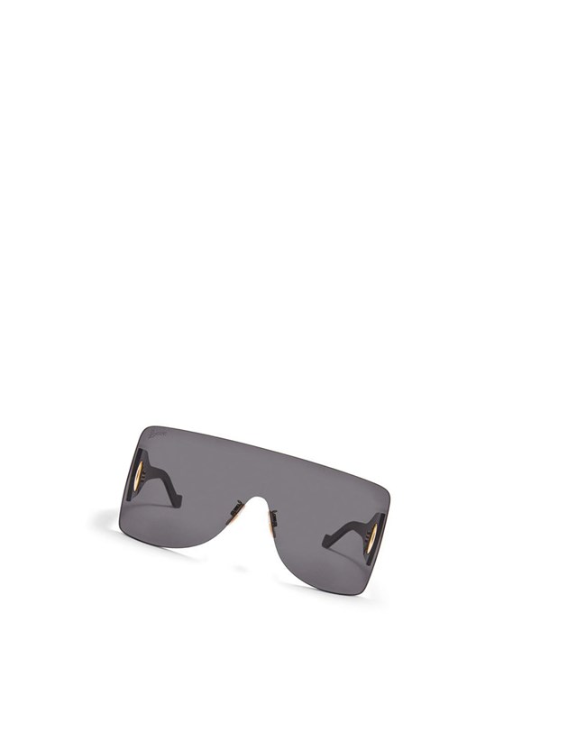 Loewe Rectangular mask sunglasses in nylon Noir | 1269CAUFR