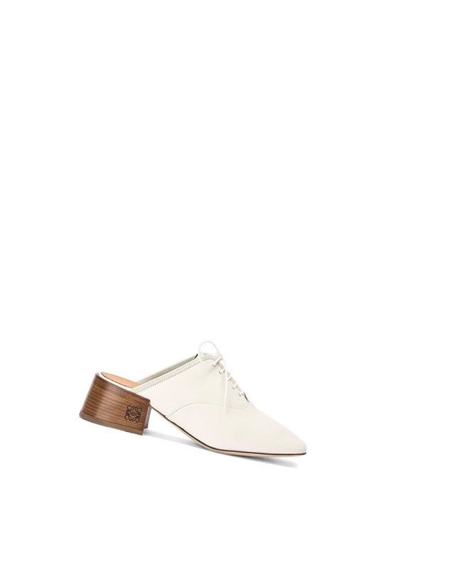 Loewe Slip on soft derby in lambskin Blanche | 4526ABNCJ