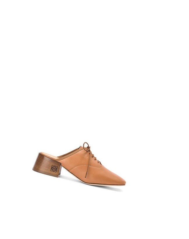 Loewe Slip on soft derby in lambskin Camel | 5341MXKHP